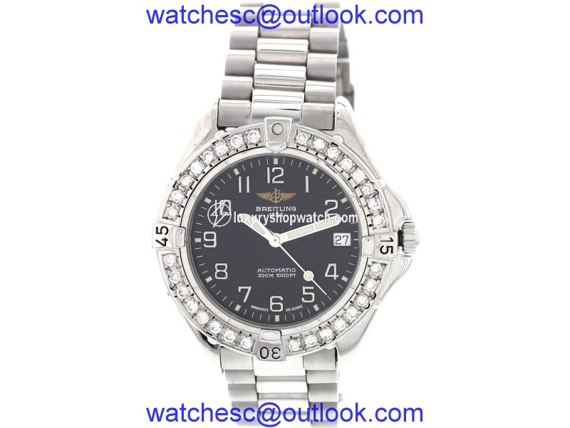 Breitling Colt A17035 Stainless Steel & Diamonds Automatic 40mm Mens Watch Breitling