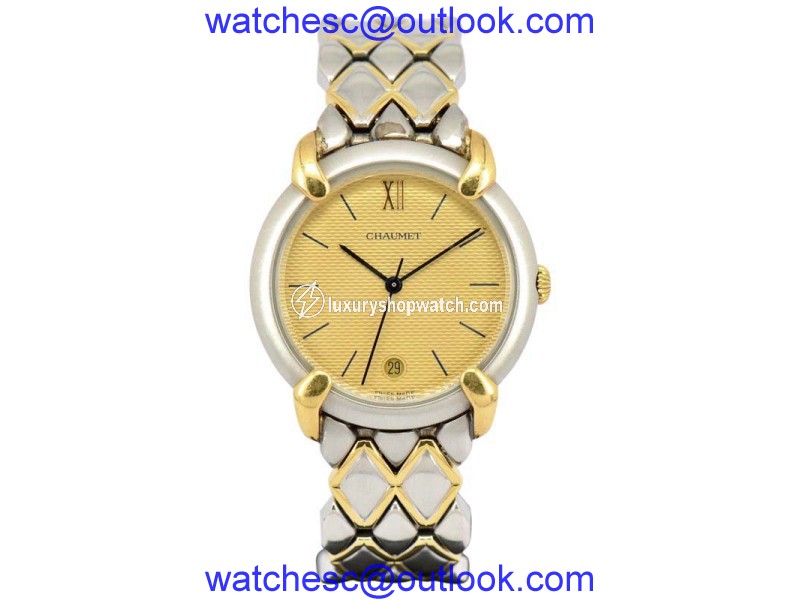 Chaumet Paris Or-Acier Stainless Steel & Gold Plated Quartz 32mm Mens Watch Chaumet