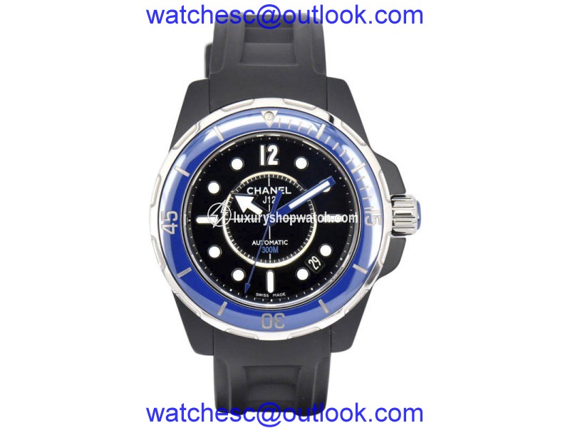Chanel J12 Marine H2559 Ceramic & Rubber Automatic 39mm Mens Watch Chanel