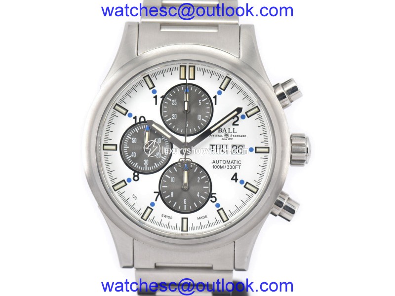 Ball Stoke Man Ionosphere CM1090C Stainless Steel Automatic 43mm Mens Watch Ball