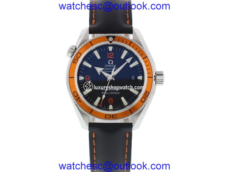 Omega Seamaster Planet Ocean 232.30.46.21.01.002 Stainless Steel & Leather Automatic 42mm Mens Watch Omega