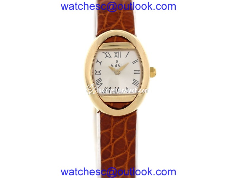 Ebel 8057B1 18K Yellow Gold Quartz 22mm Womens Watch Ebel