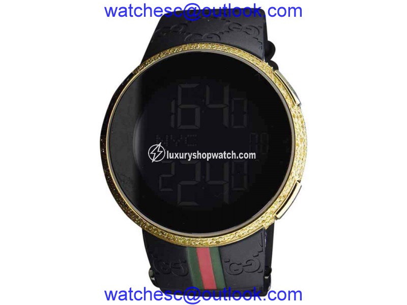 Gucci YA114207 Gold Tone Stainless Steel Quartz 44mm Mens Watch Gucci