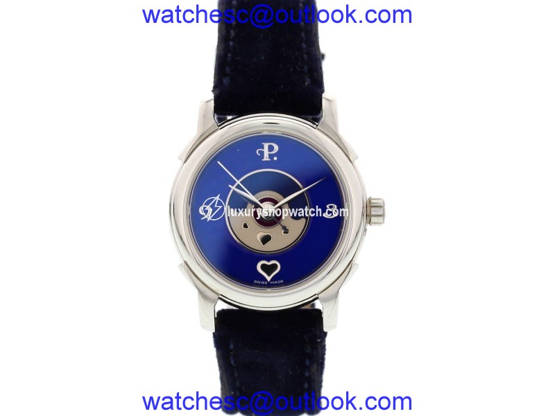 Perrelet Stainless Steel Lady Coeur Blue Dial Automatic Ladies Watch Perrelet