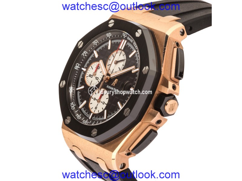 Audemars Piguet Royal Oak Offshore 26401.RO.OO.A002.CA.01 18K Rose Gold and Rubber 44mm Men's Watch Other