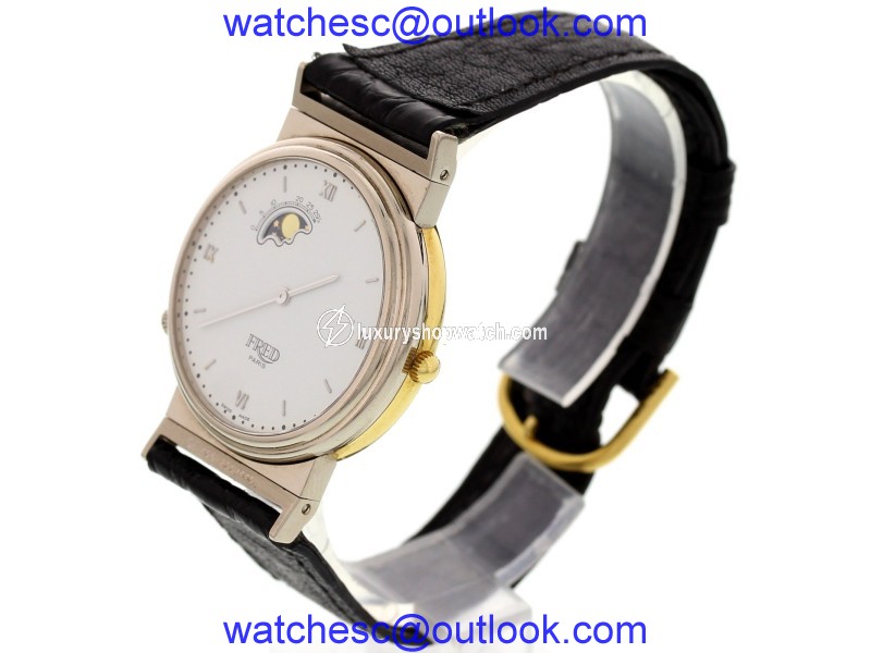 Fred Paris Reversible 18K Yellow & White Gold Watch Fred Paris