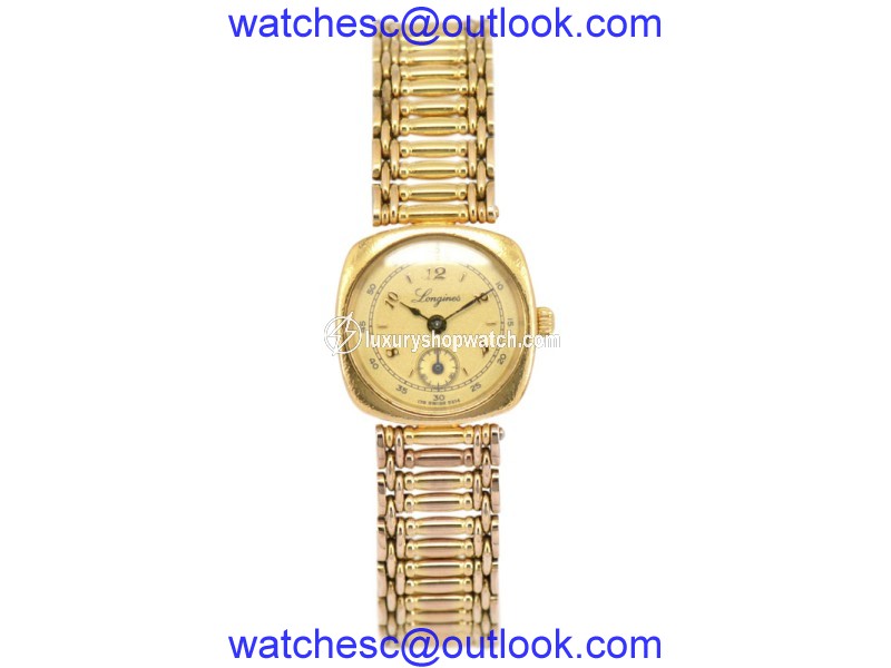 Longiness 150 Gold Plated Quartz 20mm Womens Watch Longines