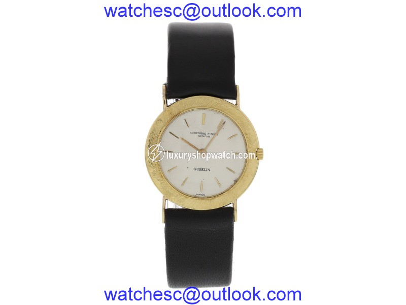 Audemars Piguet Gubelin 16292 18K Yellow Gold & Leather Manual 28mm Unisex Watch Audemars Piguet