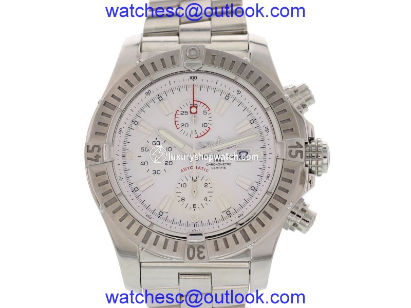 Breitling Super Avenger A13370 Stainless Steel Automatic 48mm Mens Watch Breitling