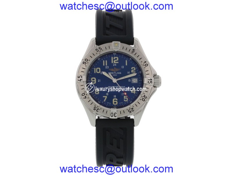 Breitling Superocean A17040 Stainless Steel Blue Dial Automatic 41.5mm Mens Watch 1998 Breitling