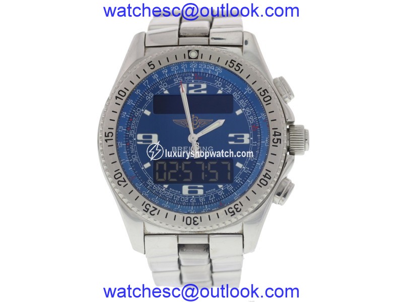 Breitling B-1 A68362 Chronograph Stainless Steel Quartz 44mm Mens Watch Breitling