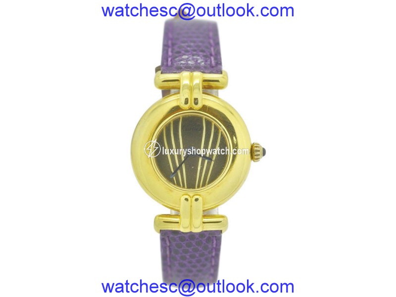 Cartier Must De 18K Plated Silver Quartz Vintage Womens 25mm Watch Cartier