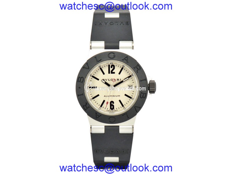 Bulgari AL29TA Aluminum / Rubber Quartz 29mm Womens Watch Bulgari