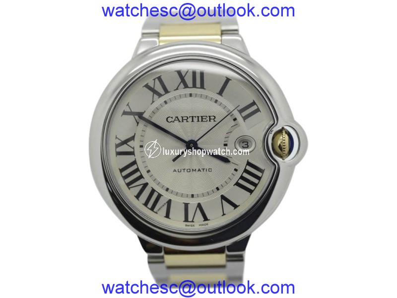 Carier Ballon Bleu W69009Z3 18K Yellow Gold & Stainless Steel Automatic 42mm Unisex Watch Cartier
