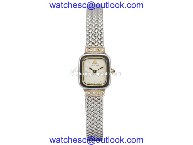 Seiko Credor 1E70-5130 Stainless Steel / 18K Yellow Gold Quartz 147.5mm Womens Watch Seiko