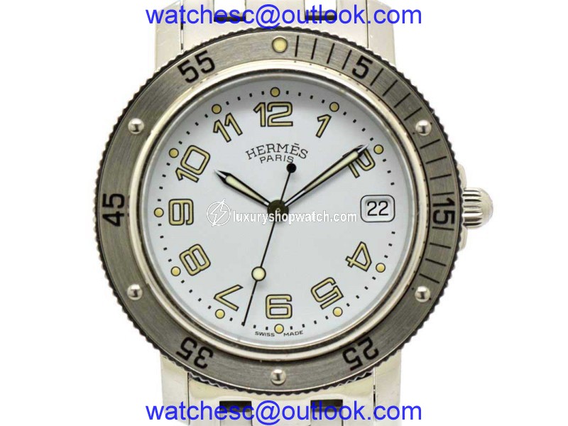 Hermes Clipper CL2.910 Stainless Steel Quartz 40mm Mens Watch Hermes