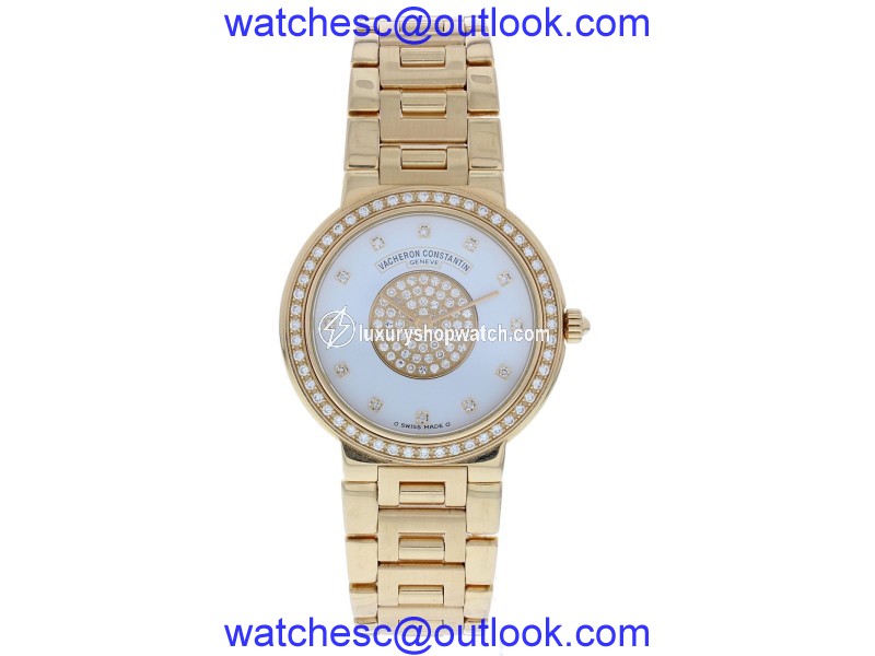 Vacheron Constantin Patrimony 31575/170R-7 18K Rose Gold & Diamond Manual 33mm Womens Watch