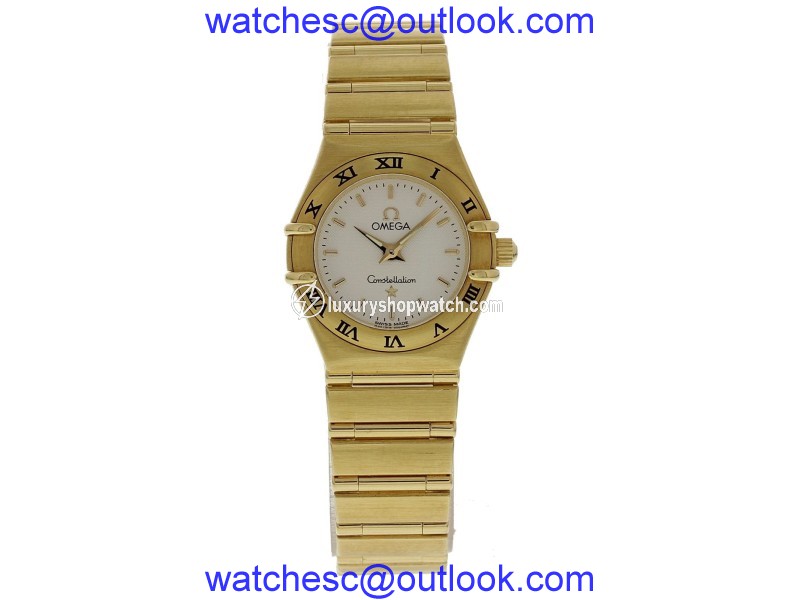 Omega Constellation 795.1203 18K Yellow Gold Quartz 22mm Womens Watch Omega
