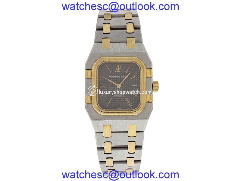Audemars Piguet Royal Oak 18K Yellow Gold and Stainless Steel Quartz Vintage 24.5mm Womens Watch Audemars Piguet