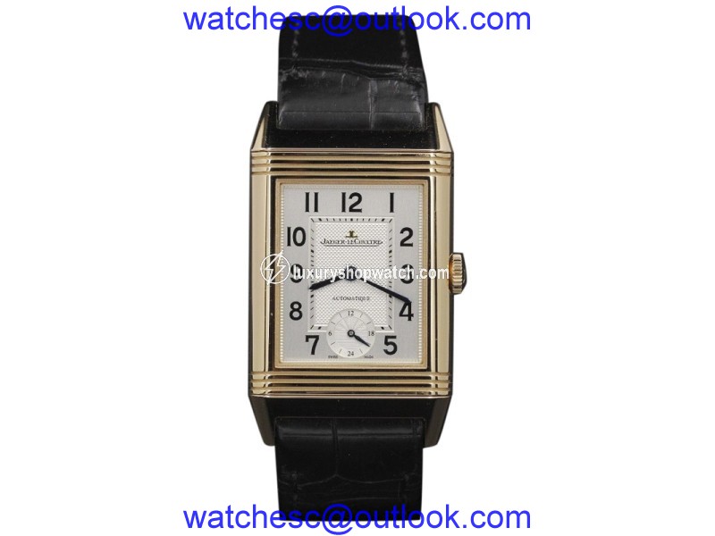 Jaeger LeCoultre Grand Reverso Q3802520 Rose Gold Silver Dial 46.8 mm Mens Watch Jaeger-LeCoultre
