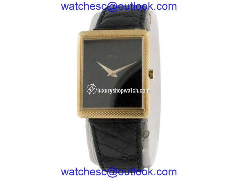 Piaget Classique Mid-Size Black Onyx Dial & 18K Yellow Gold Unisex Watch Piaget