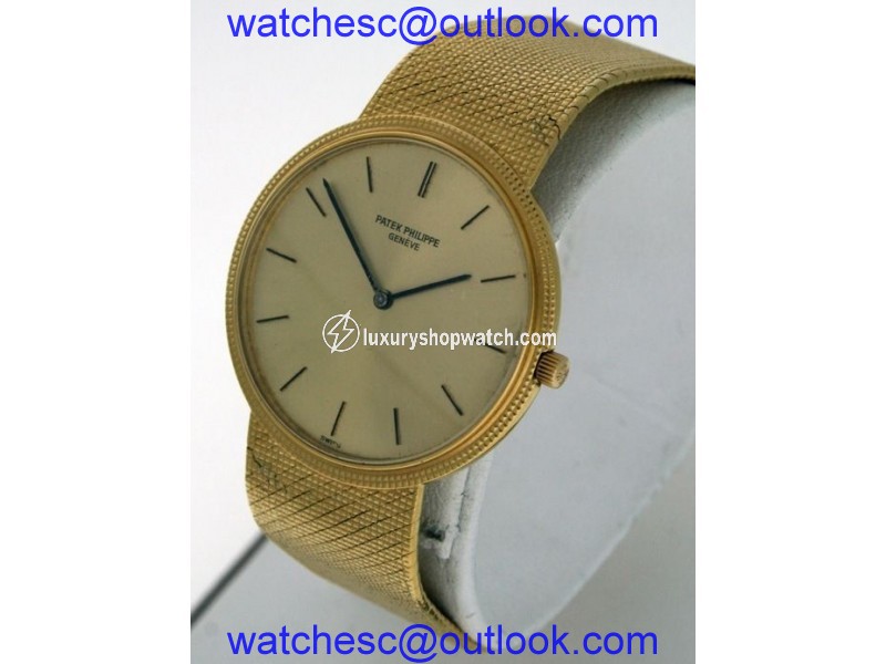 Patek Philippe Calatrava 3520DJ 18K Yellow Gold Manual Wind Mens Watch Patek Philippe