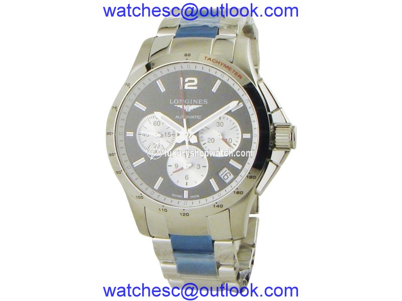 Longines Conques Stainless Steel 44.5mm Mens Watch Longines