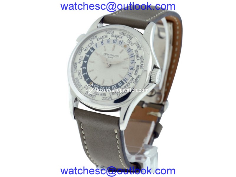 Patek Philippe World Time 5110G 18K White Gold Mens Watch Patek Philippe