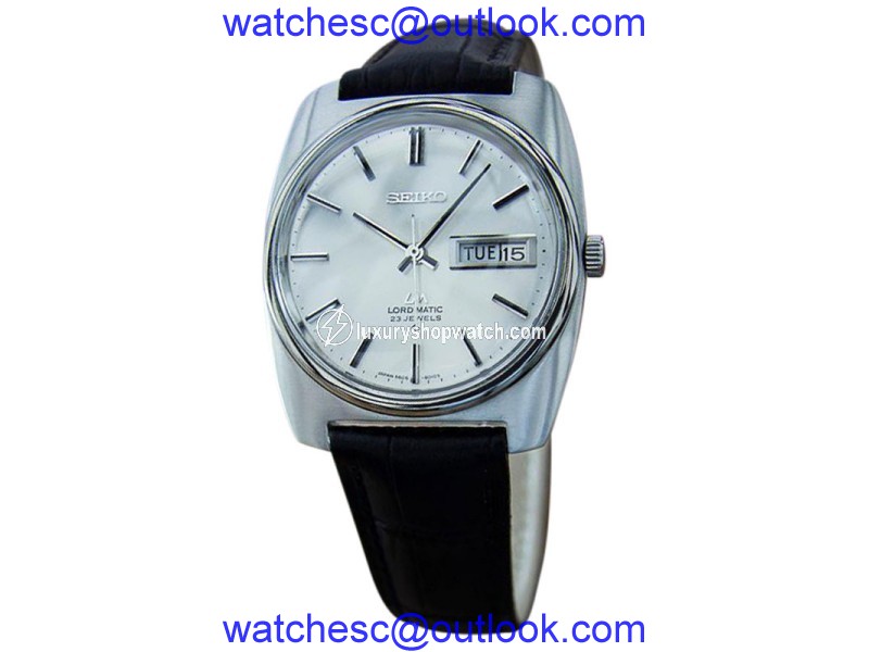 Seiko LM Stainless Steel & Leather 41mm Watch Seiko