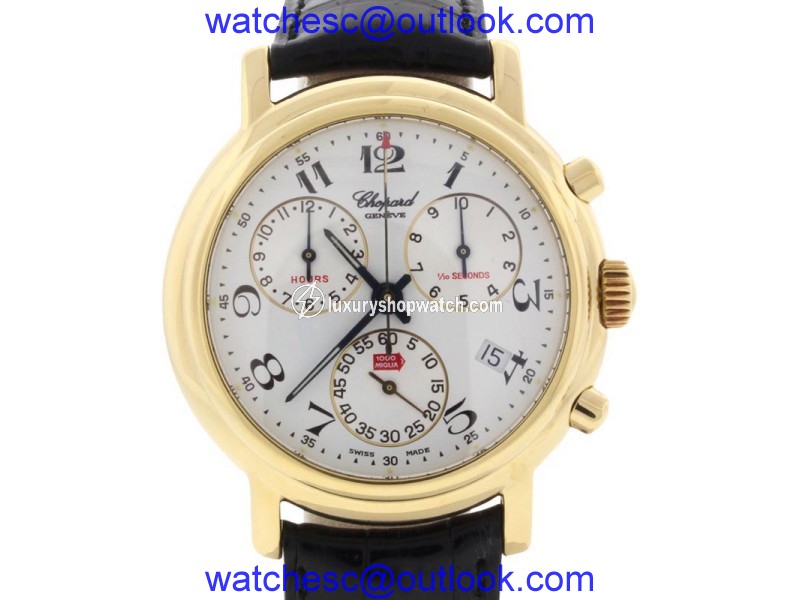 Chopard Mille Miglia 2250 Chronograph 18K Yellow Gold 39mm Mens Watch Chopard