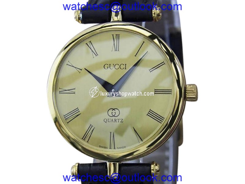 Gucci Gold Plated Quartz 30mm Unisex Watch Year 2000 Gucci