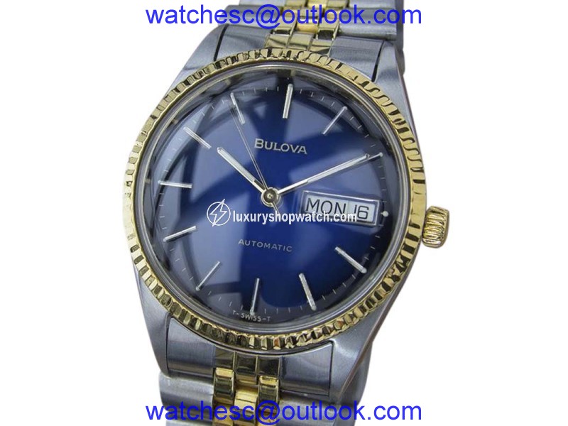 Bulova Gold Plated Stainless Steel Vintage 35mm Mens Watch Bulova