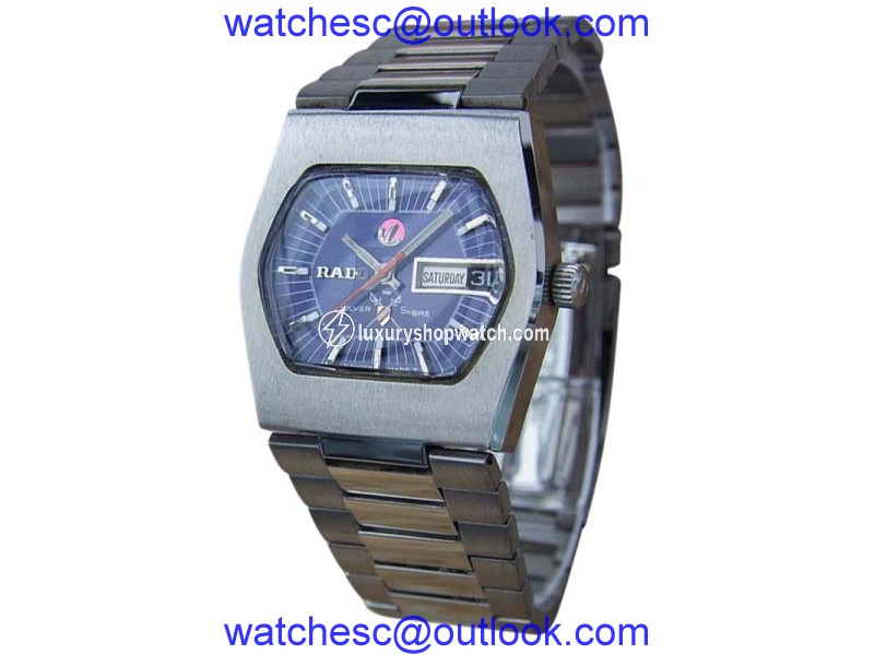 Rado Silver Sabre Stainless Steel Automatic Vintage 34mm Mens Watch Year 1960 Rado