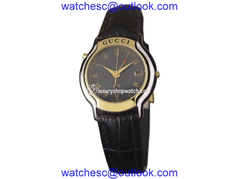 Gucci 8200M Gold Plated and Stainless Steel Quartz 33mm Mens Dress Watch Gucci