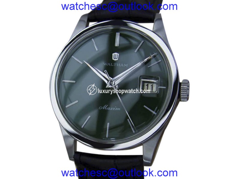 Waltham Maxim YY17 Stainless Steel Manual Vintage 36mm Mens Watch Waltham