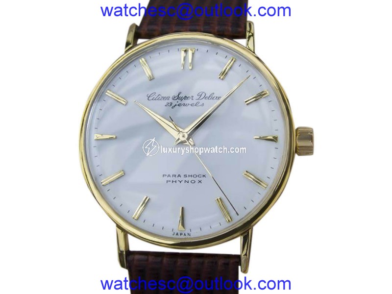 Citizen Super DeLuxe YY38 Gold Plated Manual Vintage 35mm Mens Watch Citizen