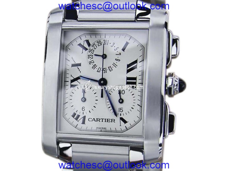 Cartier Tank Francaise 2303 Stainless Steel Quartz 36mm Mens Dress Watch Cartier