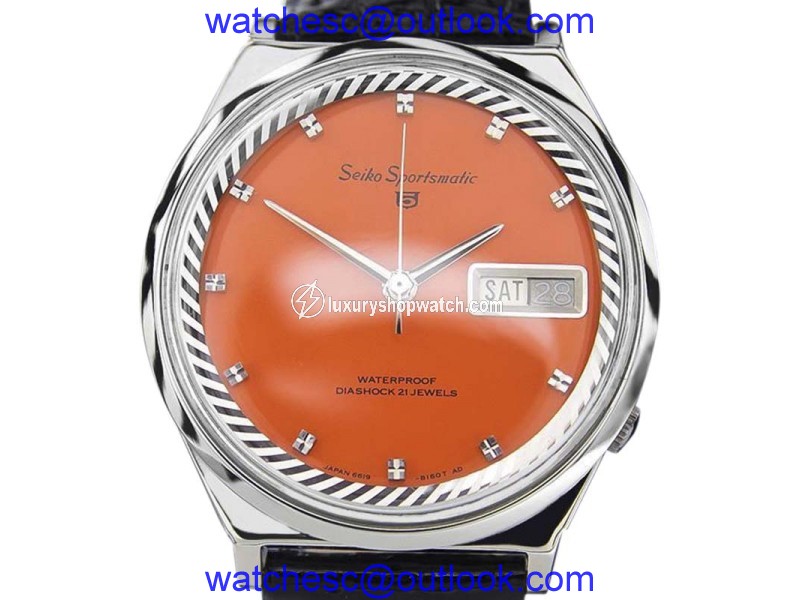 Seiko 5 Sportsmatic Day Date Stainless Steel Automatic 37mm Mens Vintage Watch Seiko