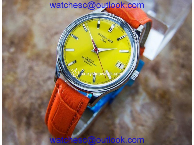Citizen Date Flake PB23 Stainless Steel Manual Vintage 39mm Mens Watch Citizen