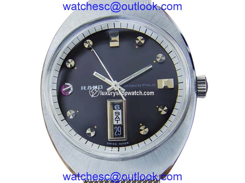 Rado Marco Polo Stainless Steel Automatic Vintage 35mm Mens Watch c1960s Rado