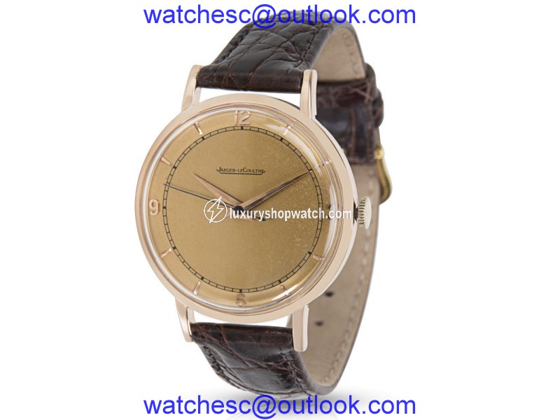 Jaeger-LeCoultre 18K Rose Gold Vintage 35mm Mens Watch Jaeger-LeCoultre