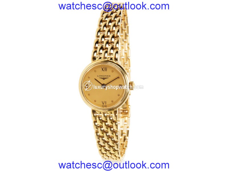 Longines Prestige L6. 107.6 18K Yellow Gold 19mm Womens Watch Longines