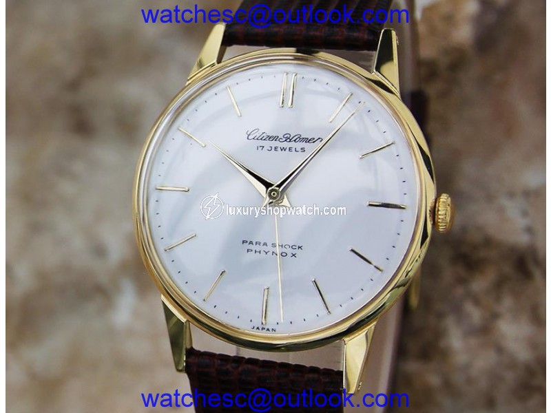 Citizen Homer Classic CC18 Gold Plated Manual Vintage 35mm Mens Watch Citizen
