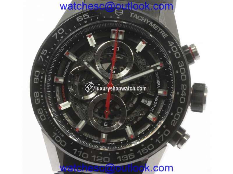 Tag Heuer Carrera CAR2A1Z.FT604 Stainless Steel & Rubber Automatic 45mm Men's Watch Tag Heuer