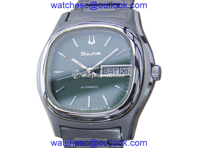 Bulova Stainless Steel Automatic Vintage 37mm Mens Watch 1970s Bulova