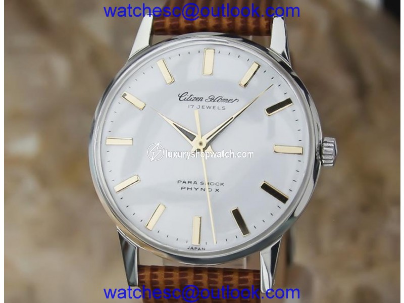Citizen Homer Phynox CC34 Stainless Steel Manual Vintage 38mm Mens Watch Citizen