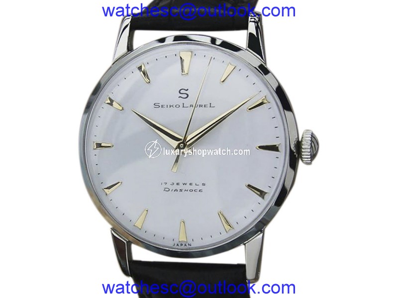Seiko Laurel Stainless Steel Manual 34mm Mens Watch 1960s Seiko Laurel