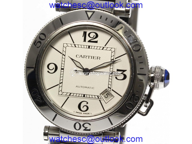 Cartier Pasha Sea-Timer W31080M7 Stainless Steel Automatic 40mm Men's Watch Cartier