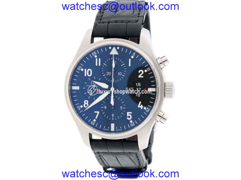IWC Pilot IW377701 Stainless Steel & Black Dial 43mm Mens Watch IWC