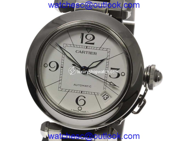 Cartier Pasha C W31074M7 Stainless Steel Automatic 35mm Mens Watch Cartier